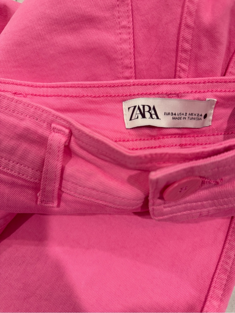 ZARA Hot Pink Denim Jeans